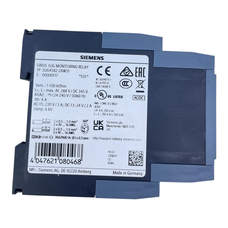 Siemens 3UG4582-2AW31 Überwachungsrelais für industriellen Einsatz Relais
