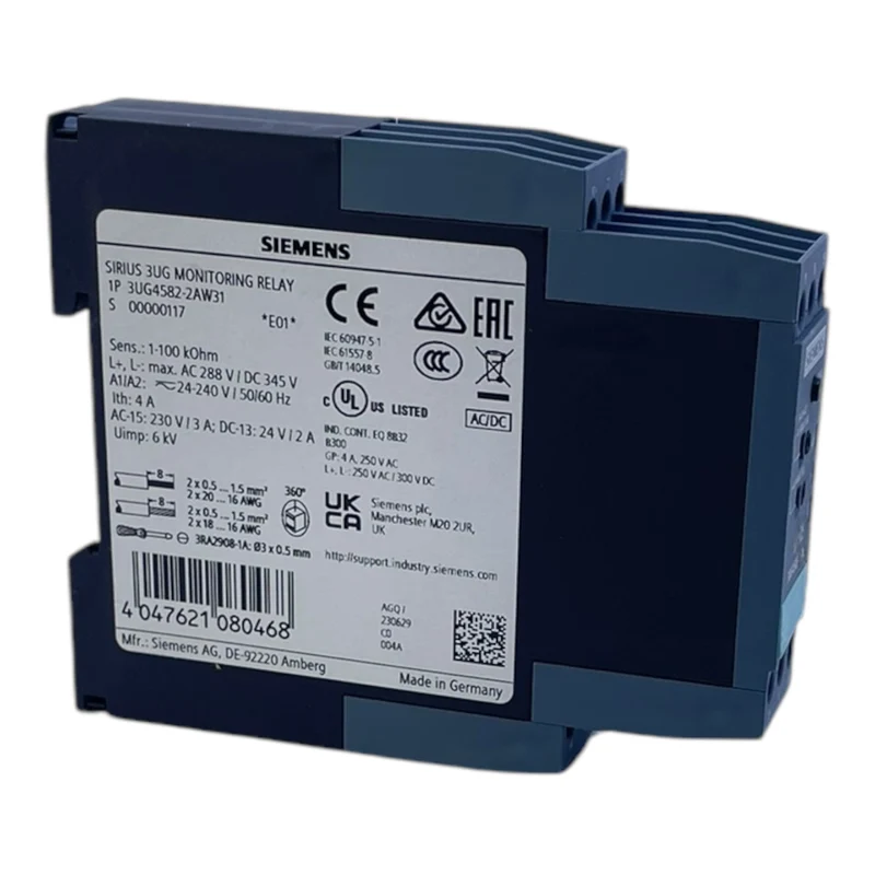 Siemens 3UG4582-2AW31 Überwachungsrelais für industriellen Einsatz Relais