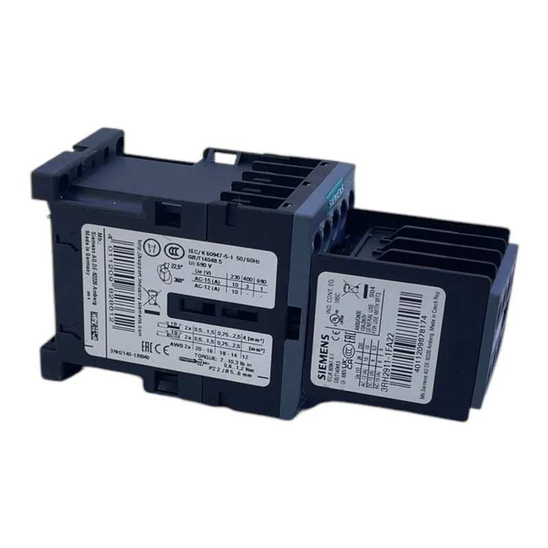 Siemens 3RH2140-1BB40 Hilfsschütz 3RH2911-1FA40 + 3RT2916-1DG00 Industrie
