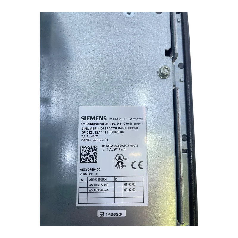 Siemens 6FC5210-0DF31-2AA0 Sinumerik Operator Panel 6FC5203-0 Industrie Einsatz