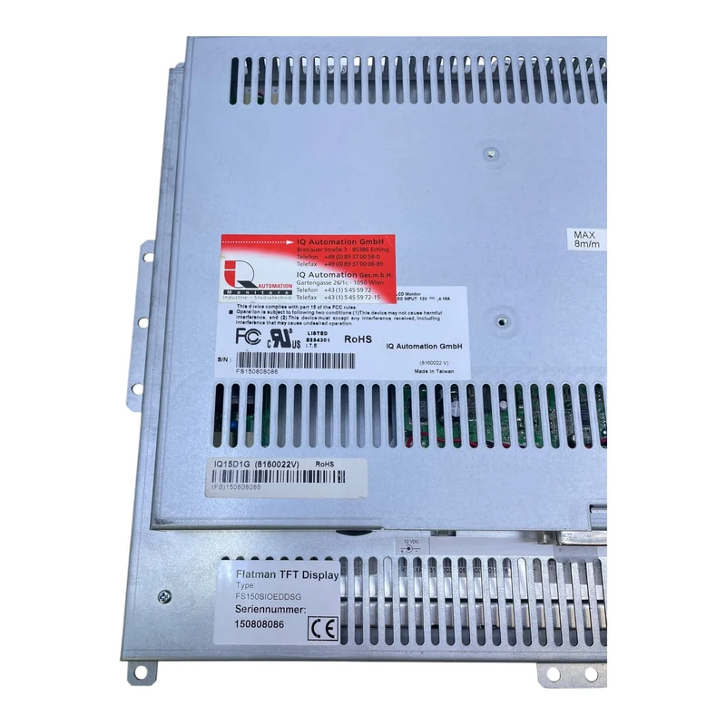 IQ Automation IQ15D1G TFT Display Monitor für industriellen Einsatz Monitor