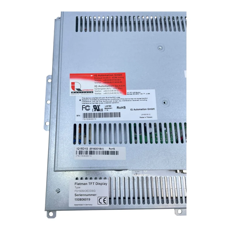 IQ Automation IQ15D1G TFT Display Monitor für industriellen Einsatz Industrie