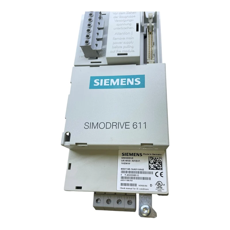 Siemens 6SN1145-1AA01-0AA2 U/E-Modul Simodrive für industriellen Einsatz E-Modul