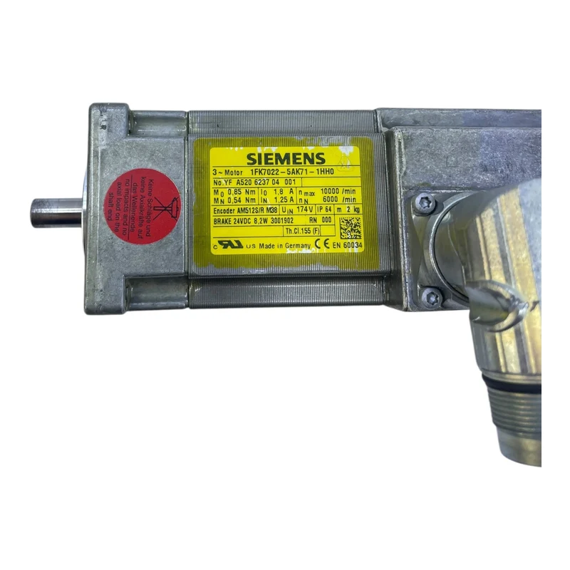 Siemens Simotics Servomotor 0,54Nm 174V IP64 1FK7022-5AK71-1HH0 Siemens 1FK7022