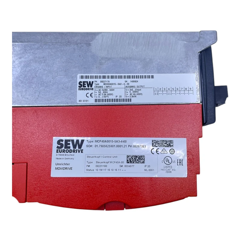 SEW MDX60A0015-5A3-4-00 MCF40A0015-5A3-4-00 Frequenzumrichter Industrie Einsatz