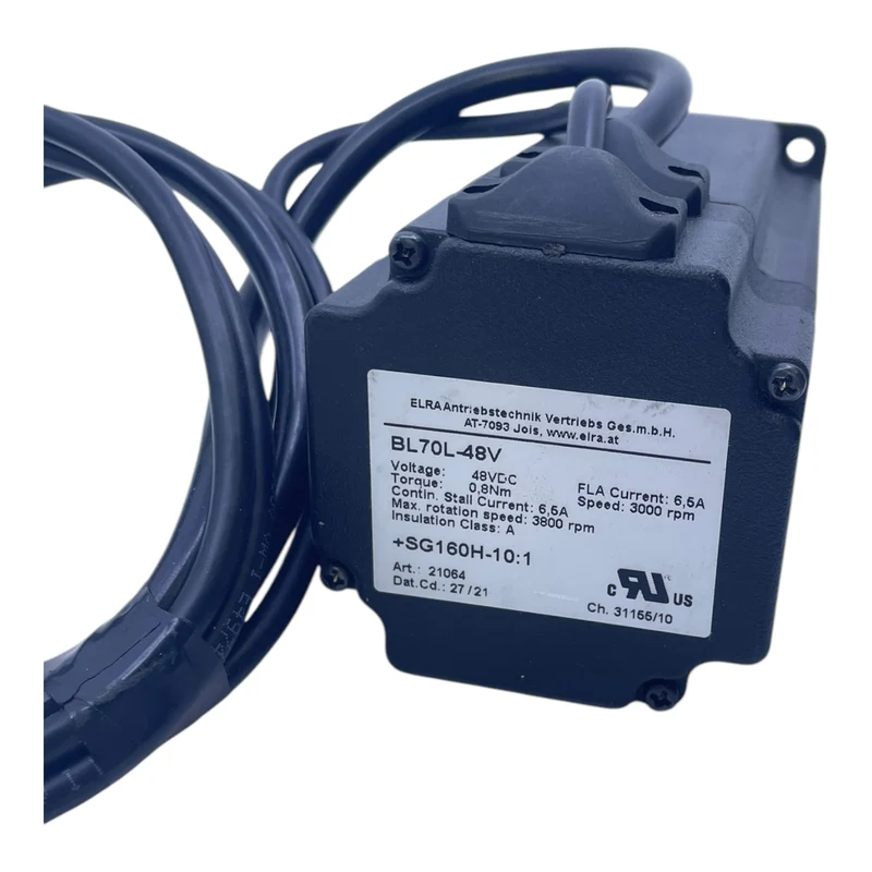 Elra BL70L-48V+SG160H-10:1 Servomotor für den industriellen Einsatz Servomotor