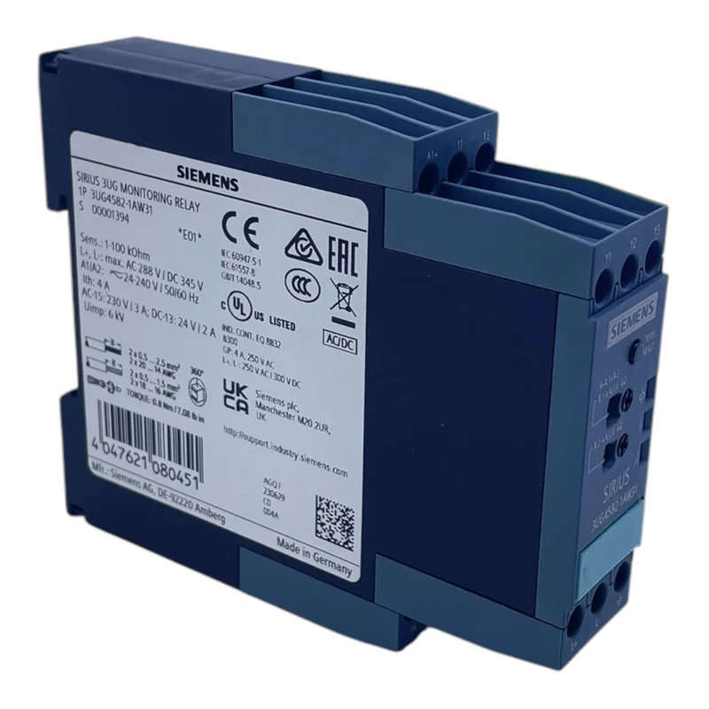 Siemens 3UG4582-1AW31 Überwachungsrelais für den industriellen Einsatz - Relais