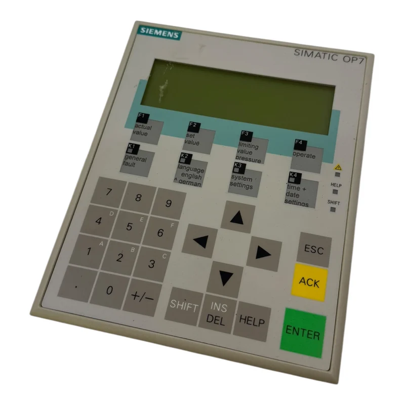 Siemens 6AV3607-1JC20-0AX1 Operator Panel OP7 Bedienpanel industrieller Einsatz