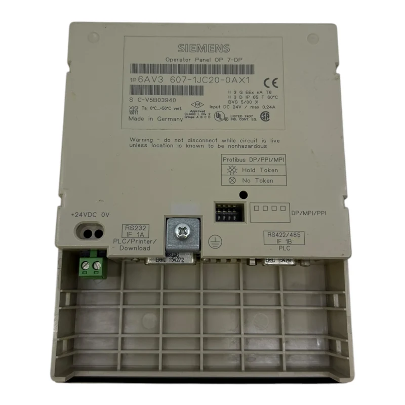 Siemens 6AV3607-1JC20-0AX1 Operator Panel OP7 Bedienpanel industrieller Einsatz