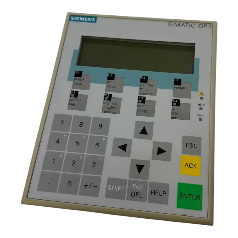 Siemens 6AV3607-1JC20-0AX1 Operator Panel OP7 Bedienpanel industrieller Einsatz