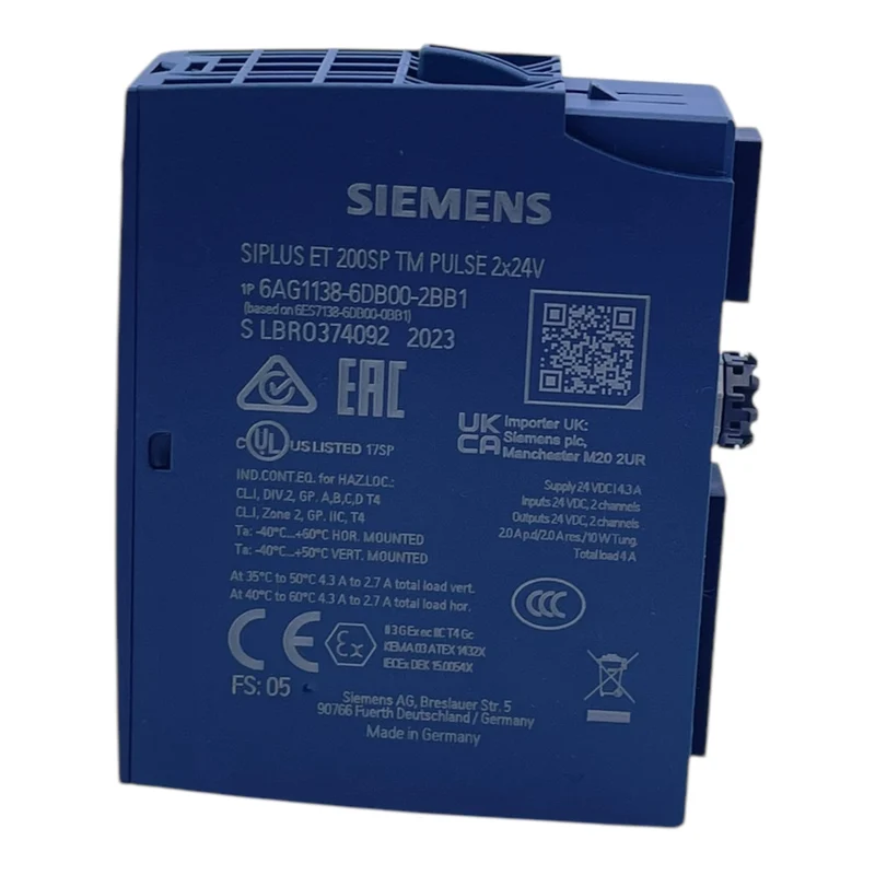 Siemens 6AG1138-6DB00-2BB1 SIPLUS ET 200SP Pulsausgabebaugruppe industr. Einsatz