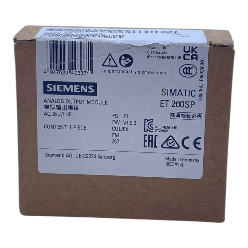 Siemens 6ES7135-6HB00-0CA1 ET 200SP analoges Ausgangsmodul industriellen Einsatz