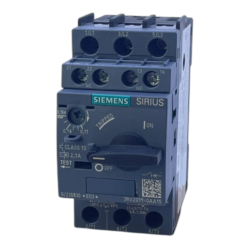 Siemens 3RV2011-0AA15 Leistungsschalter Baugröße S00 für den Motorschutz industr