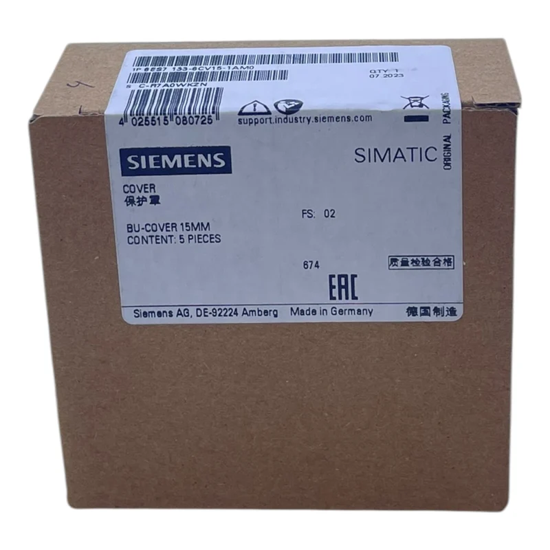 Siemens 6ES7133-6CV15-1AM0 5 BU-Cover 15MM. zum Schutz von Leerplätzen industr.