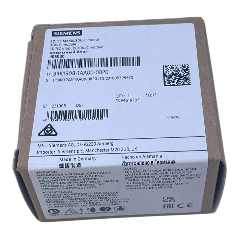 Siemens 3RK1908-1AA00-0BP0 3DI/LC-Modul für ET 200SP Motorstarter industriell