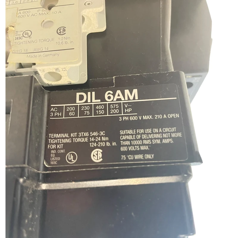 Moeller DIL6AM Leistungsschütz für industriellen Einsatz Leistungsschütz
