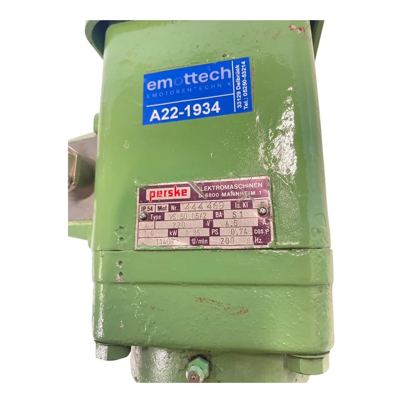 Perske VS50.05/2 Spindelmotor 1kW ca. Ø21mm Motor für industriellen Einsatz
