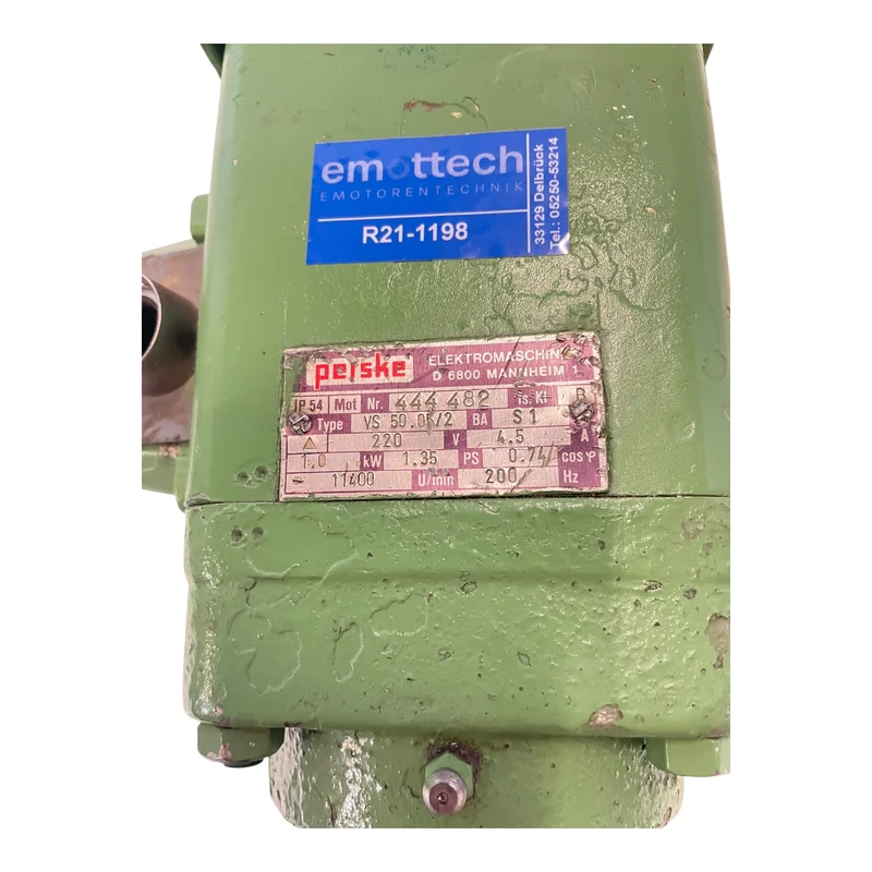 Perske VS50.05/2 Spindelmotor 1kW ca. Ø22mm Motor für industriellen Einsatz