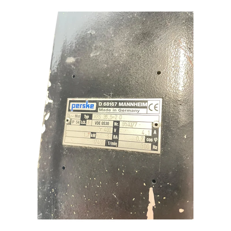 Perske KRS35.5-2D Spindelmotor 1,7kW ca. Ø25mm Motor für industriellen Einsatz