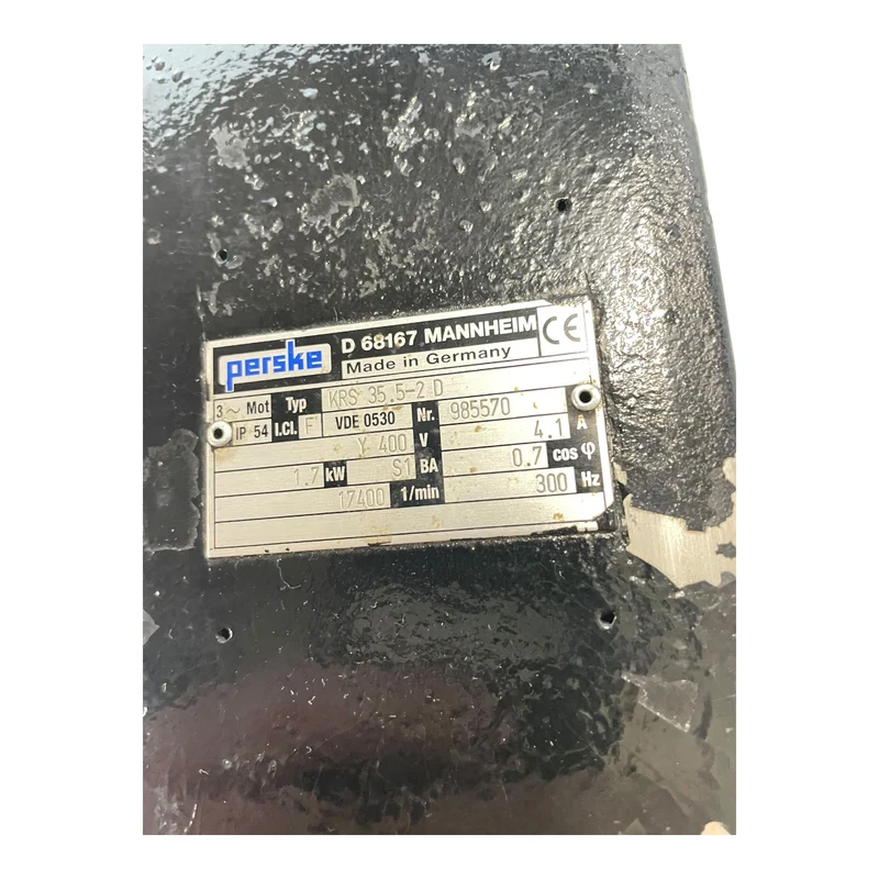 Perske KRS35.5-2D Spindelmotor 1,7kW ca. Ø25mm Motor für industriellen Einsatz
