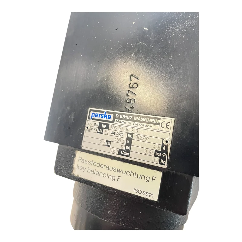 Perske KNS51.14-2D Spindelmotor 2,2kW ca. Ø30mm Motor für industriellen Einsatz