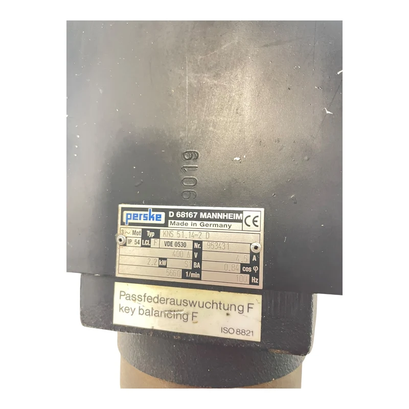 Perske KNS51.14-2D Spindelmotor 2,2kW ca. Ø30mm Motor für industriellen Einsatz