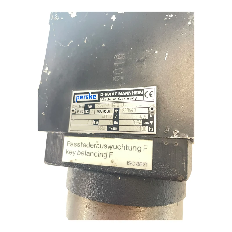 Persken KNS51.14-2D Spindelmotor 2,2kW ca. Ø30mm Motor für industriellen Einsatz