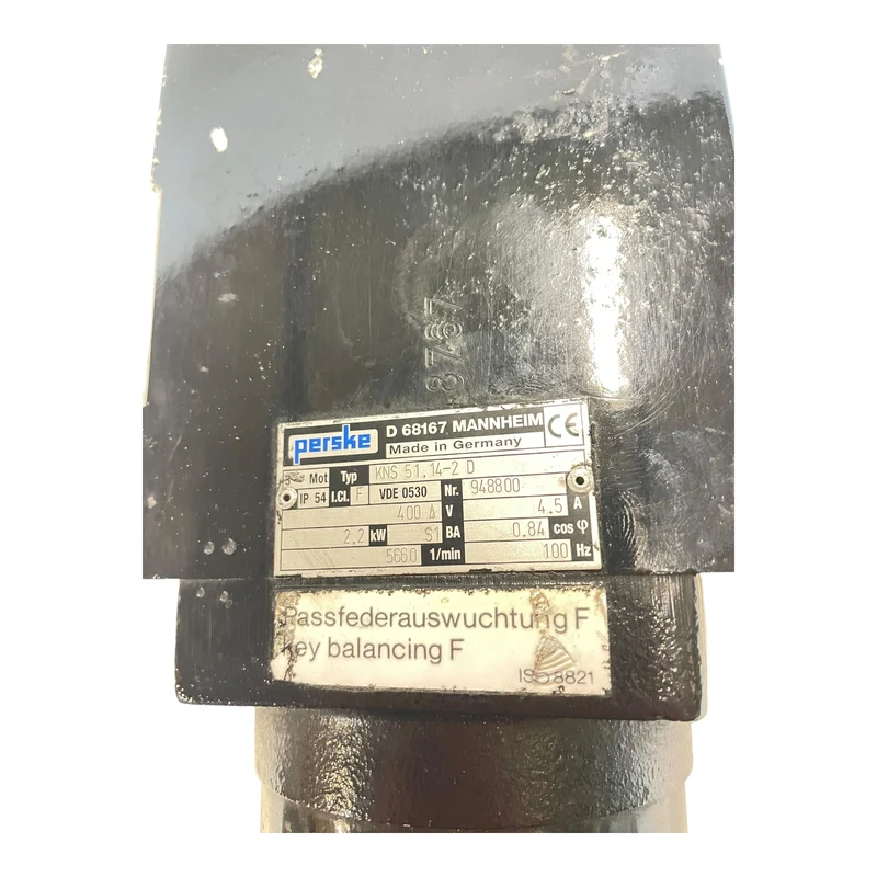 Persken KNS51.14-2D Spindelmotor 2,2kW ca. Ø30mm Motor für industriellen Einsatz