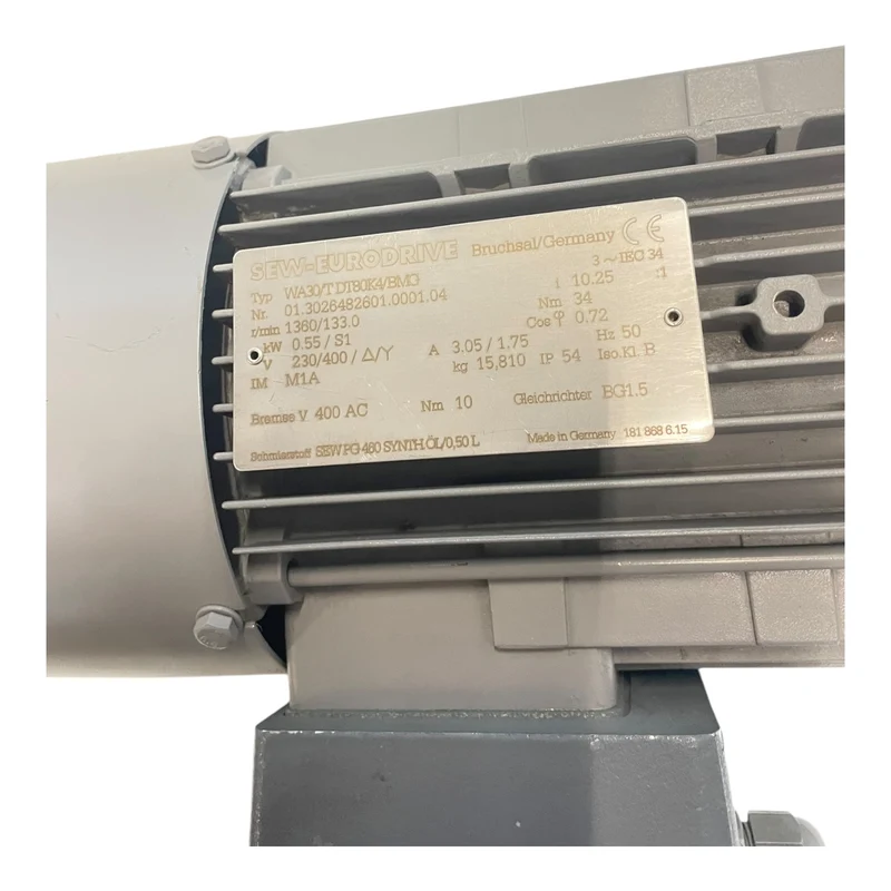 SEW WA30/TDT80K4/BMG Getriebemotor 0,55kW Ø20mm für industriellen Einsatz