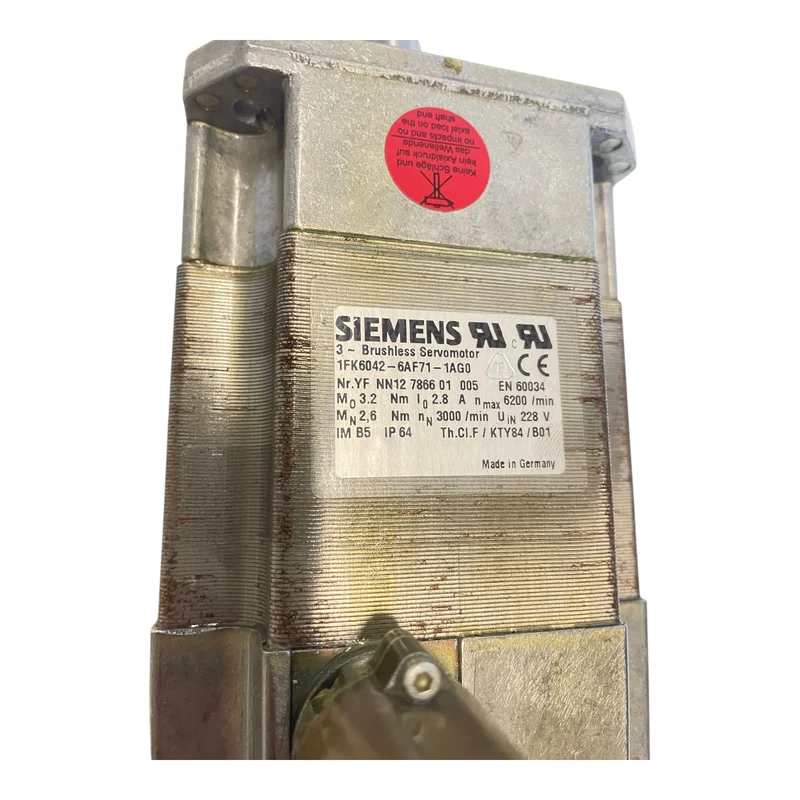 Siemens Servomotor 2,6Nm 1FK6042-6AF71-1AG0 SIMOTICS Servomotor 228V IP64 B5