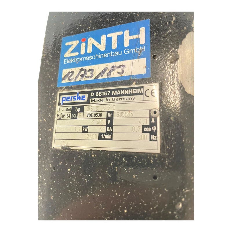 Perske KRS35.5-2D Spindelmotor 1,7kW Ø25mm Motor für industriellen Einsatz