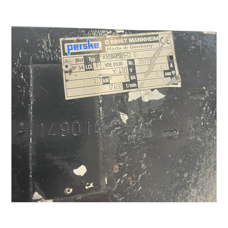 Perske KRS35.5-2D Spindelmotor 1,7kW Ø25mm Motor für industriellen Einsatz