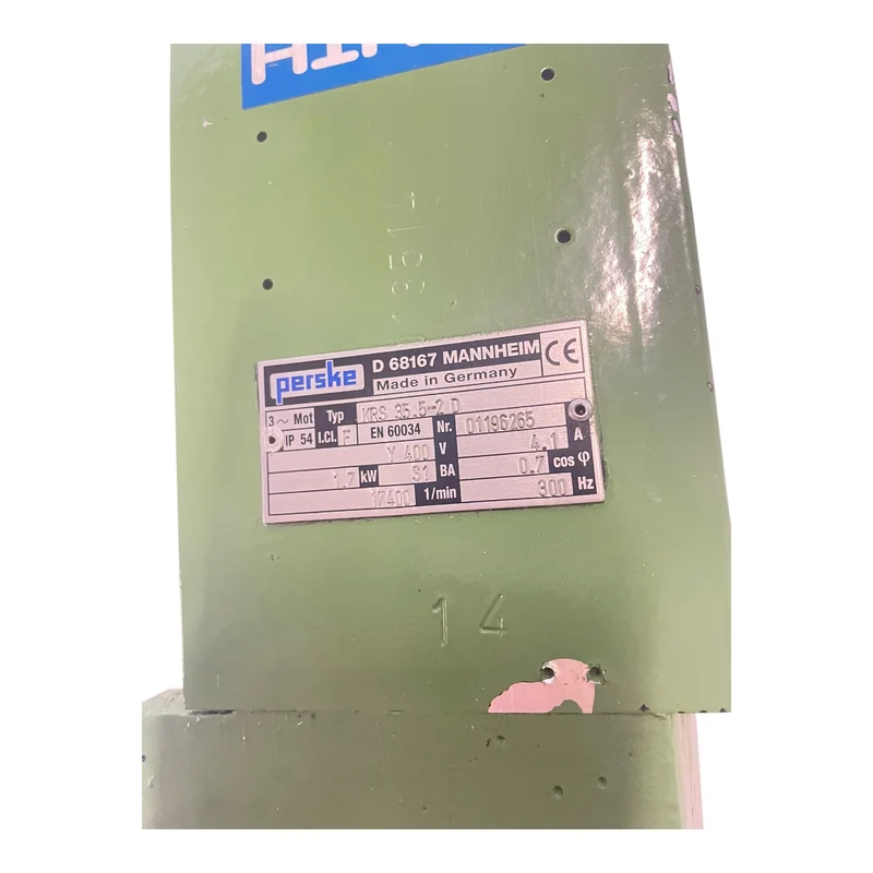 Perske KRS35.5-2D Spindelmotor 1,7kW Ø25mm Motor für industriellen Einsatz