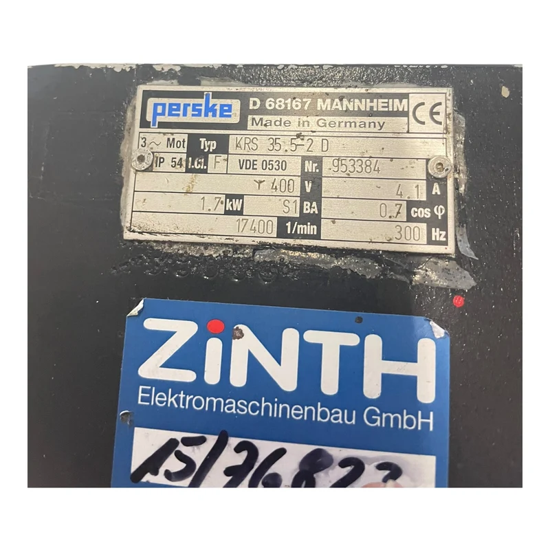 Perske KRS35.5-2D Spindelmotor 1,7kW Ø25mm Motor für industriellen Einsatz