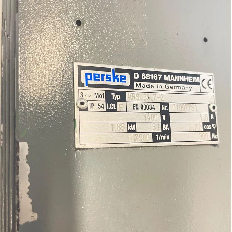 Perske KRS35.7-2 Spindelmotor 1,85kW Ø17mm Motor für industriellen Einsatz
