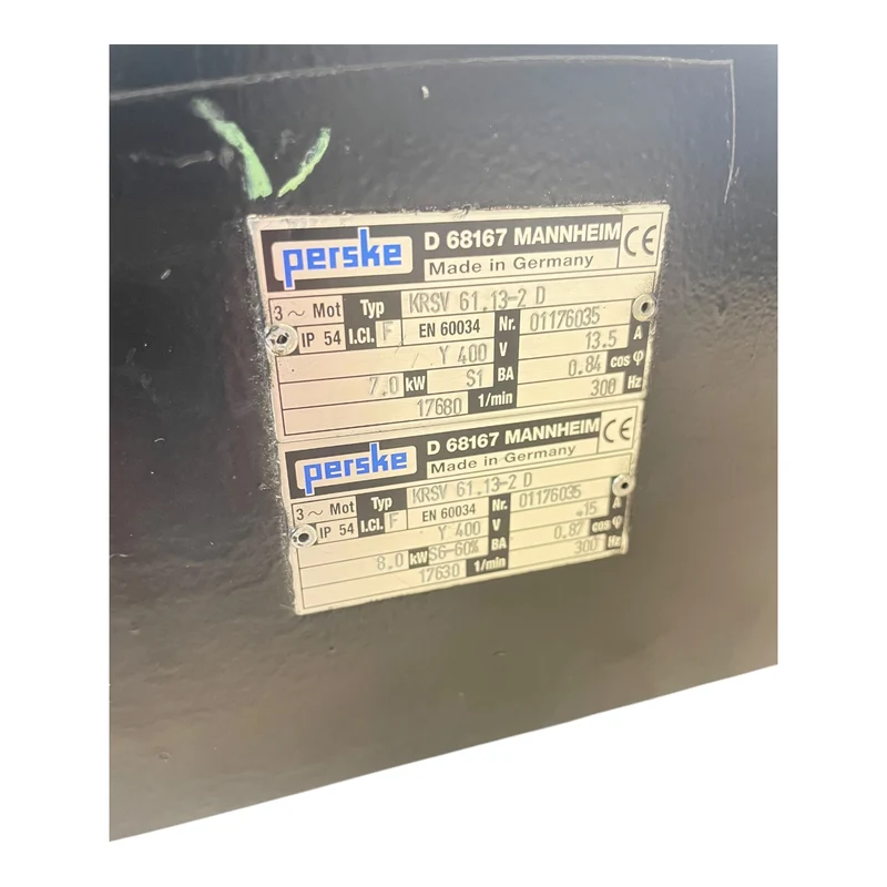 Perske KRSV61.13-2D Spindelmotor 7-8kW Ø48mm Motor für industriellen Einsatz