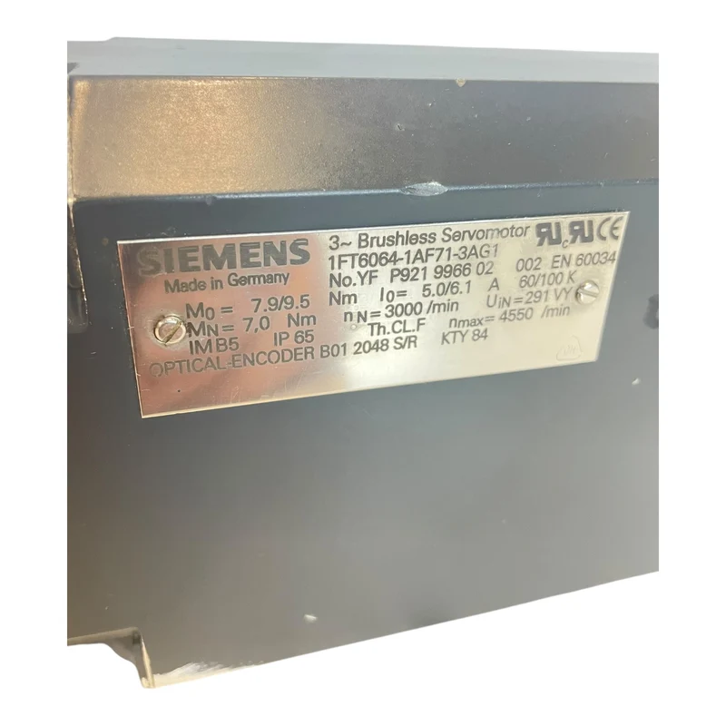 Siemens Servomotor 7Nm Servomotor für industrielle Anwendungen Servomotor 7NM