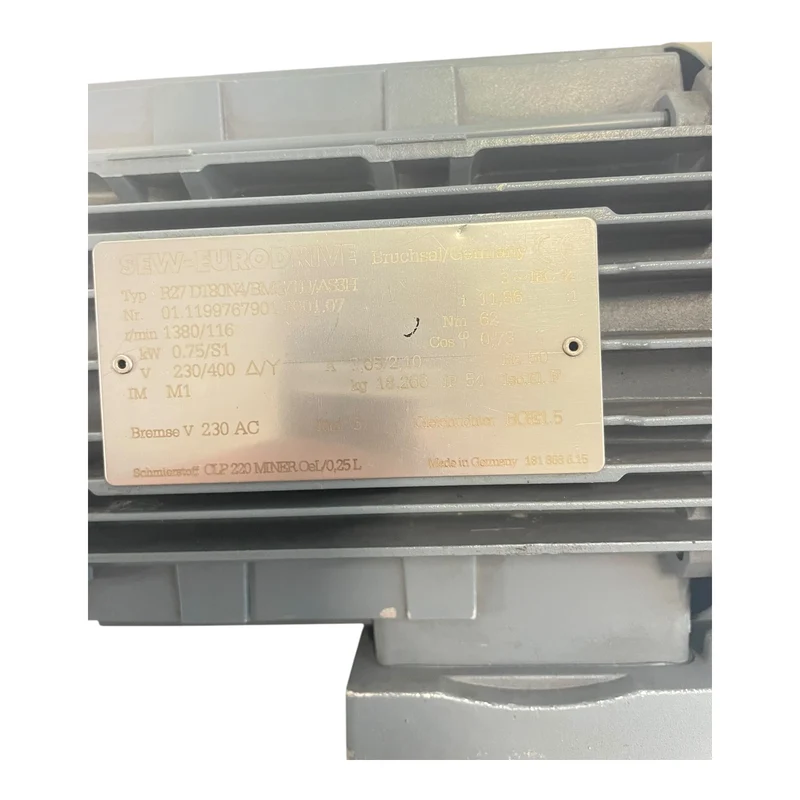SEW R27 DT80N4/BMG/TH/AS3H Getriebemotor 0,75kW für industriellen Einsatz