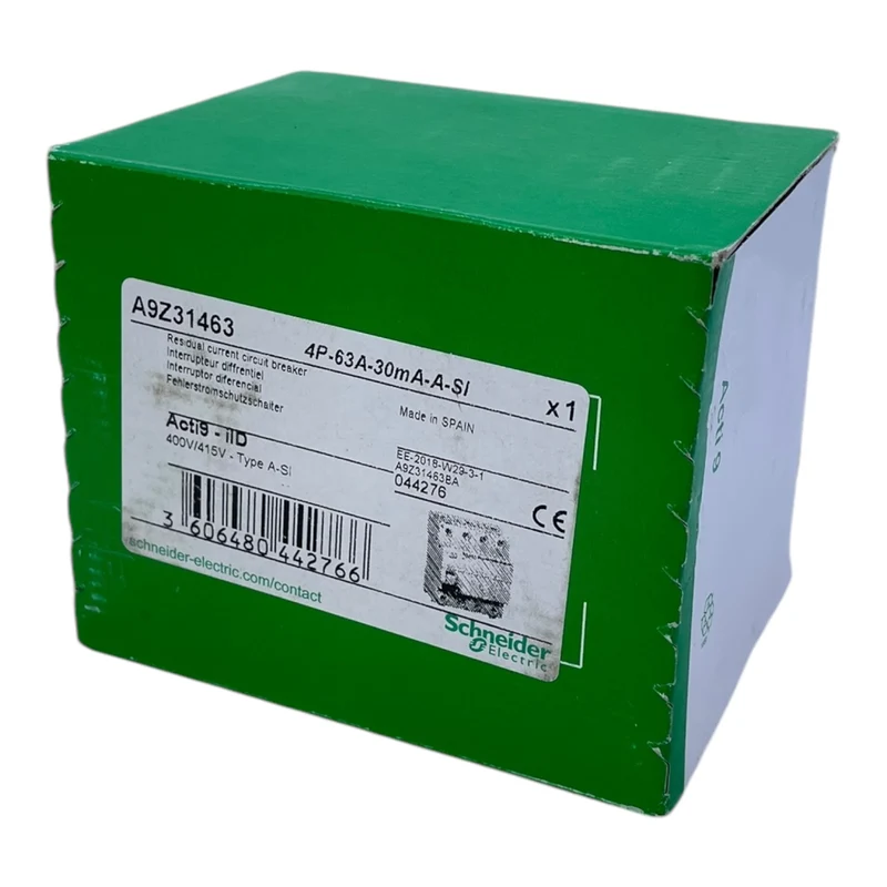 Schneider Electric A9Z31463 Fehlerstrom-Schutzschalter für industriellen Einsatz