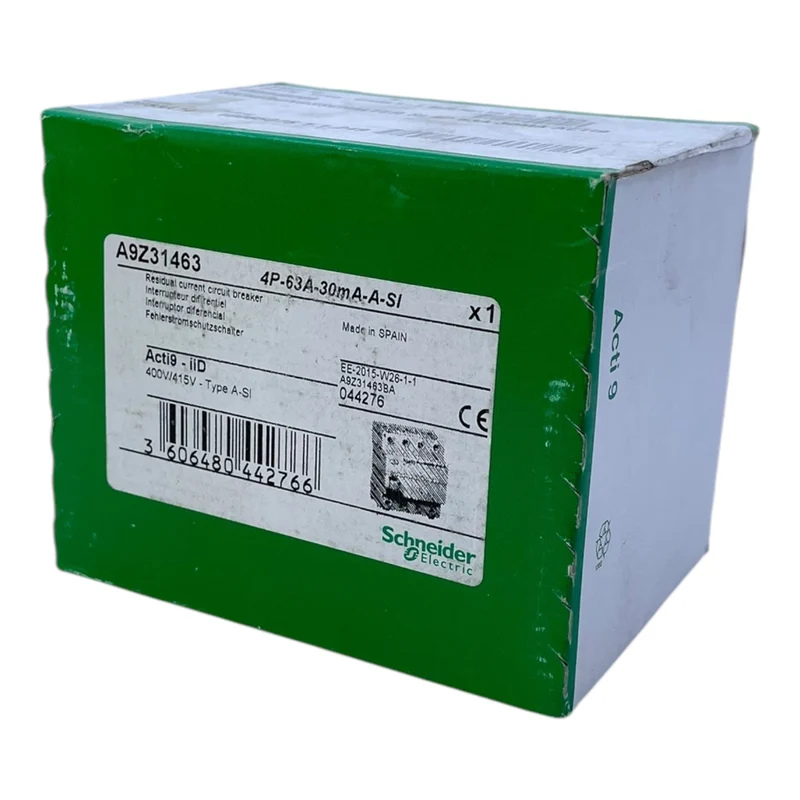 Schneider Electric A9Z31463 Fehlerstrom-Schutzschalter für industriellen Einsatz