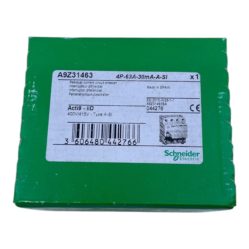 Schneider Electric A9Z31463 Fehlerstrom-Schutzschalter für industriellen Einsatz